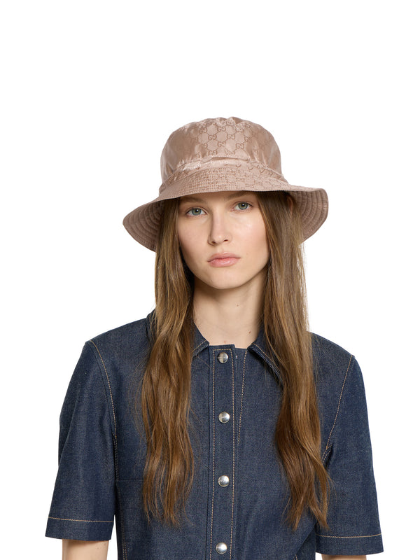 Reversible GG nylon bucket hat