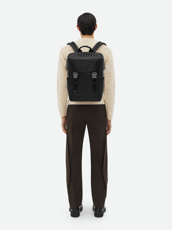 Zaino Con Patta Intrecciato
