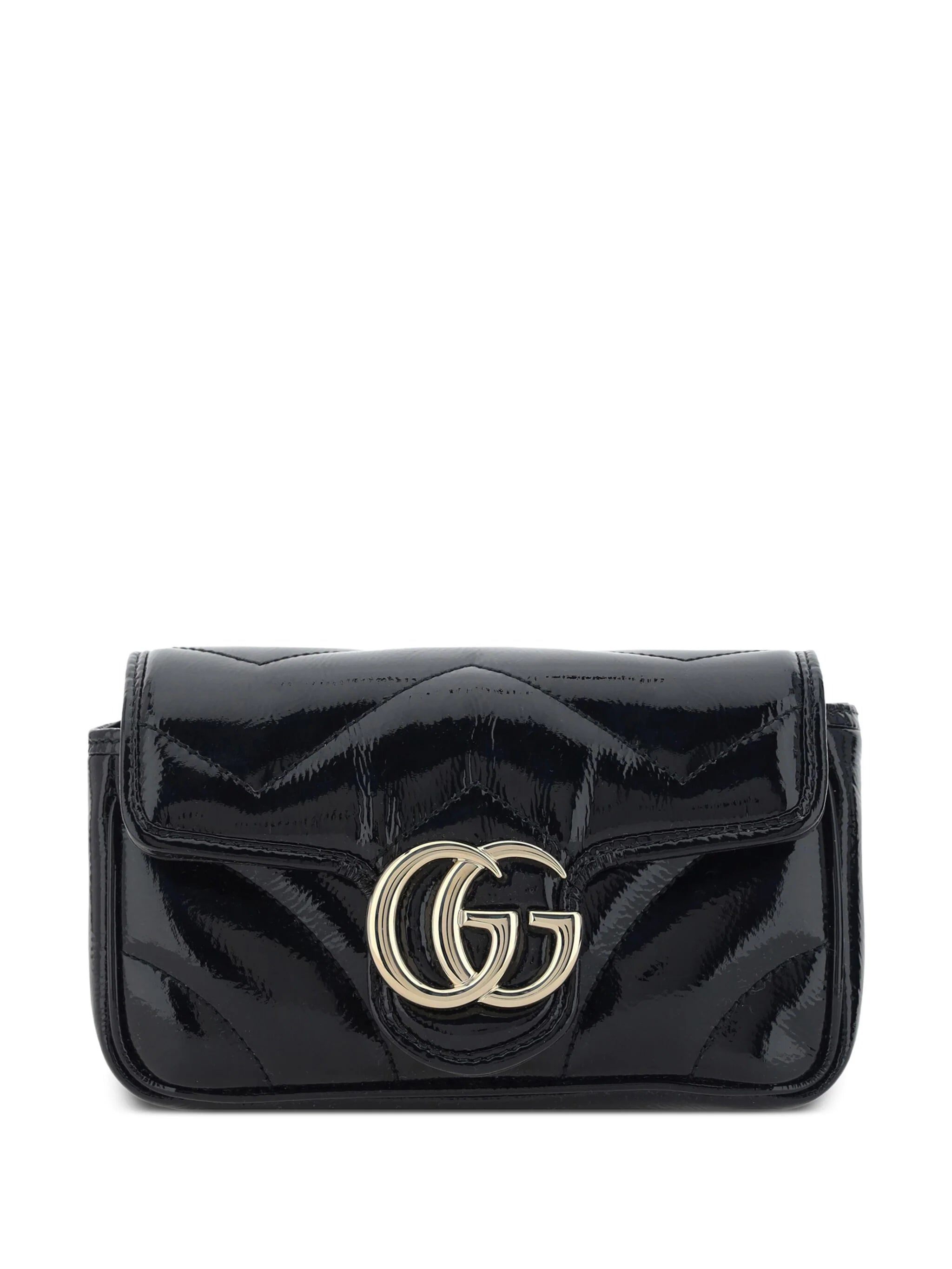 GG Marmont Super Mini Bag GUCCI Nero Grifo210 - Main Image