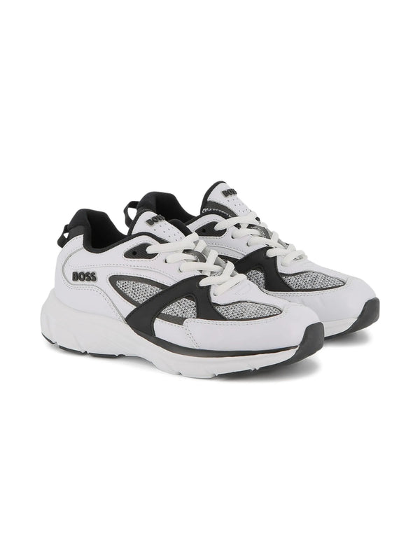 Mesh-panelled sneakers