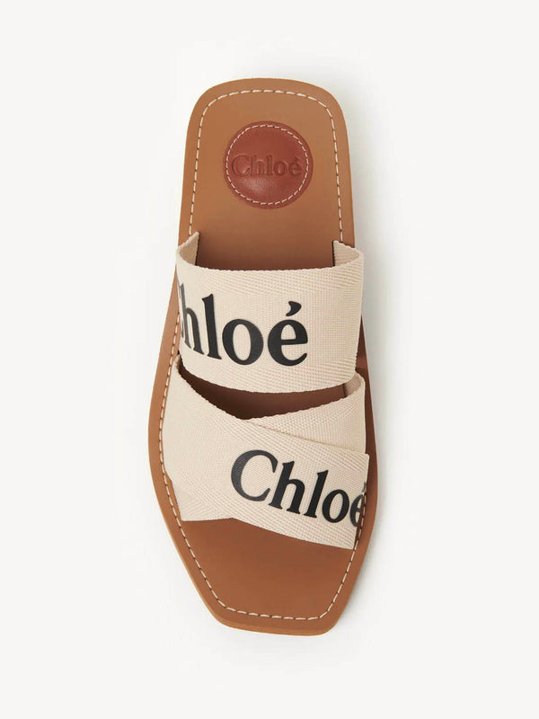 Woody heeled sabot