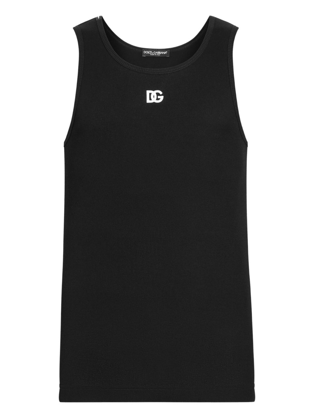 Tank top with embroidery Dolce & Gabbana Nero | Grifo210