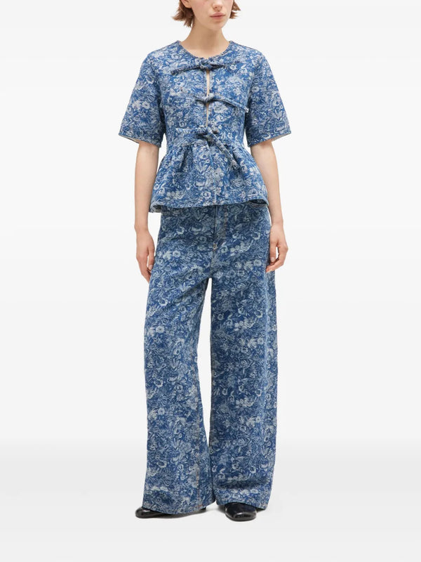 Tapestry Peplum Blouse