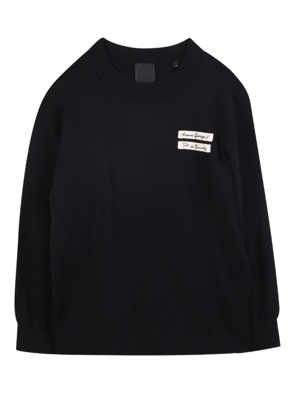 Logo-patch sweater