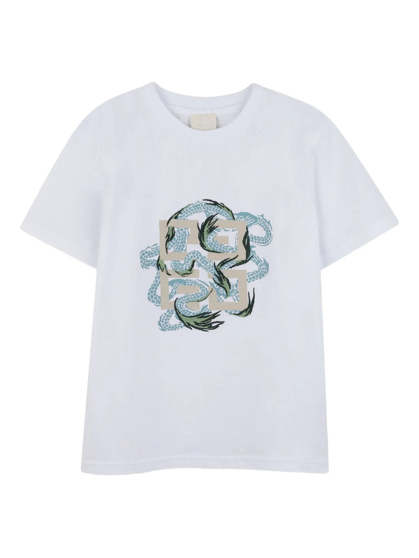 Dragon-print T-shirt