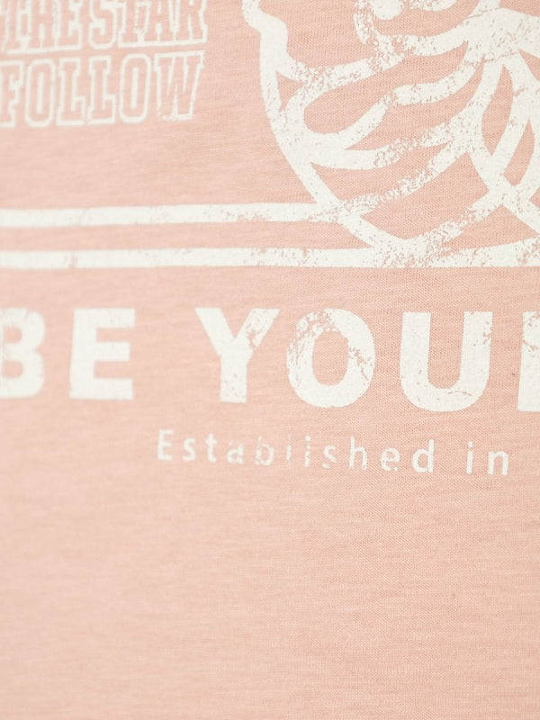 T-shirt with white print