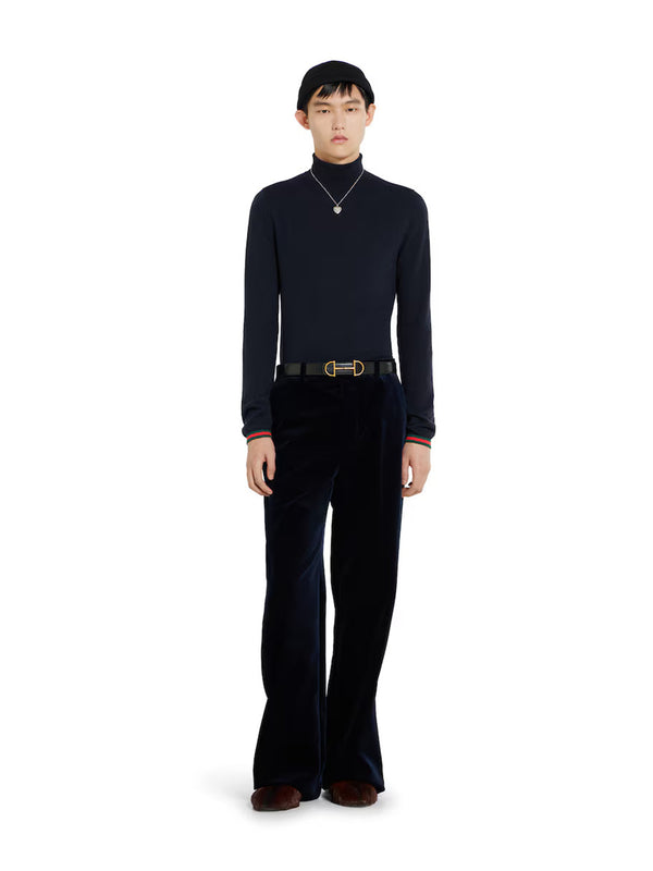 Turtleneck sweater in soft fine cashmere