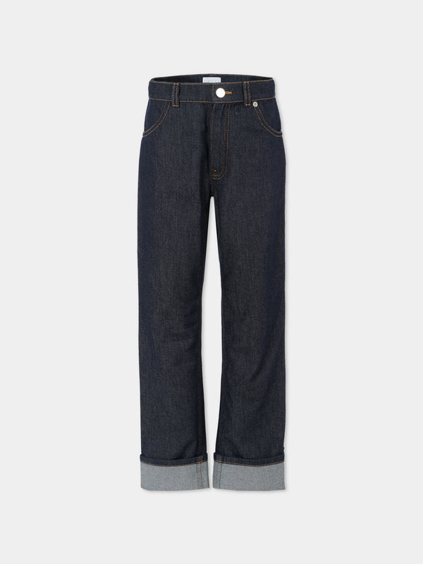 Pantaloni in denim con Web