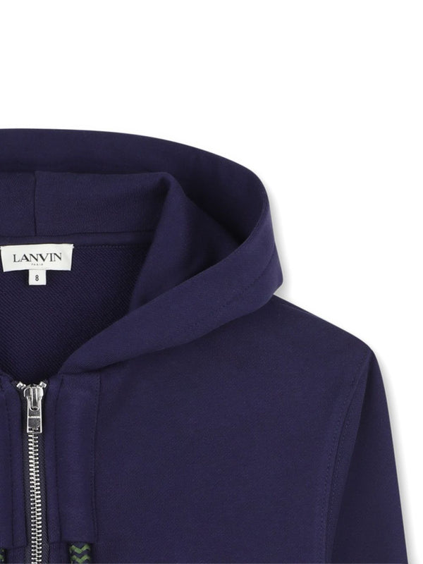 Logo zip-up hoodie