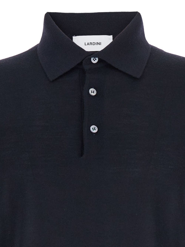 Wool polo shirt