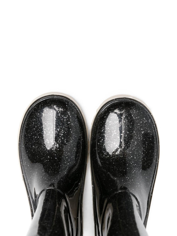 Glitter-detail rubber boots