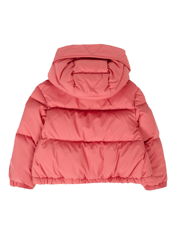 Down jacket with hood