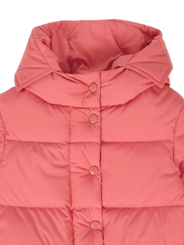 Down jacket with hood