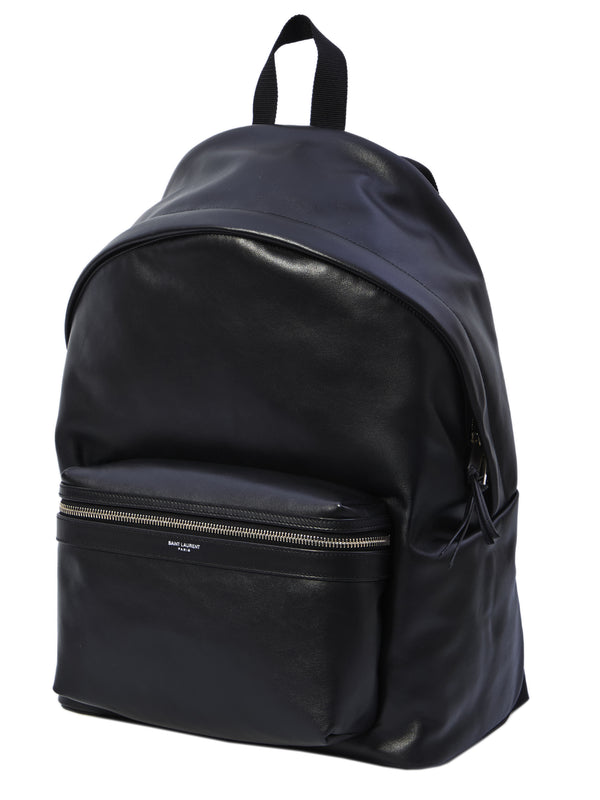 City backpack in leather