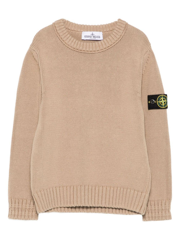 Ribbed crew neck sweater