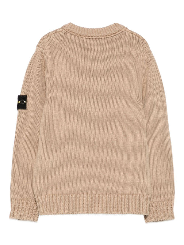 Ribbed crew neck sweater