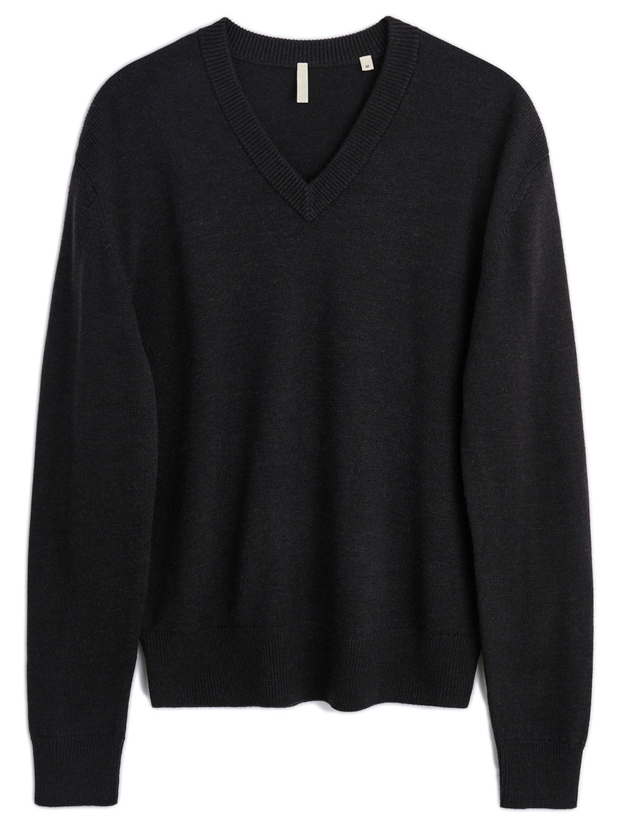 Moon merino v neck Sunflower Nero | Grifo210