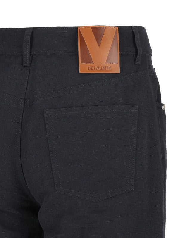 Linen and cotton trousers