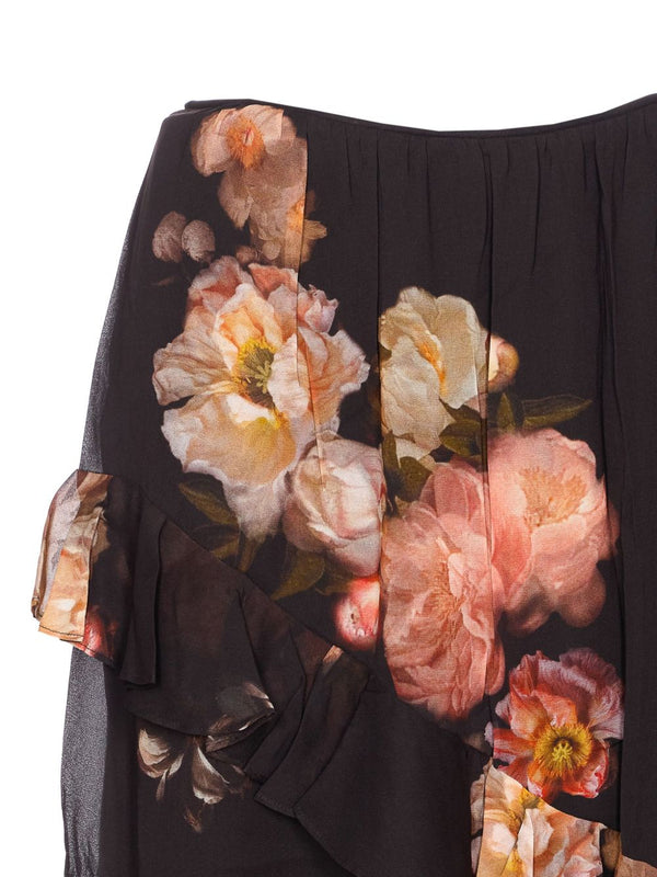 Hypnotic Asymmetric Midi Skirt