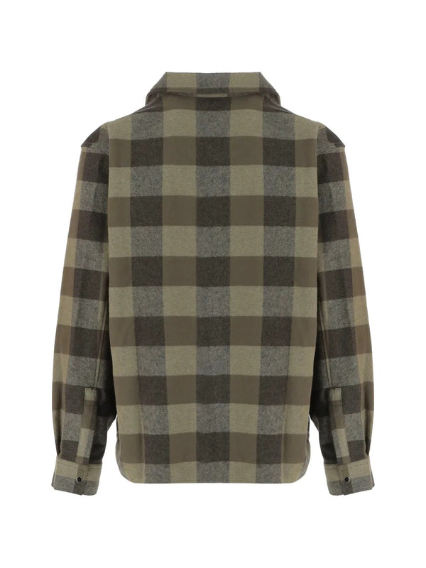 Camicia a quadri con logo
