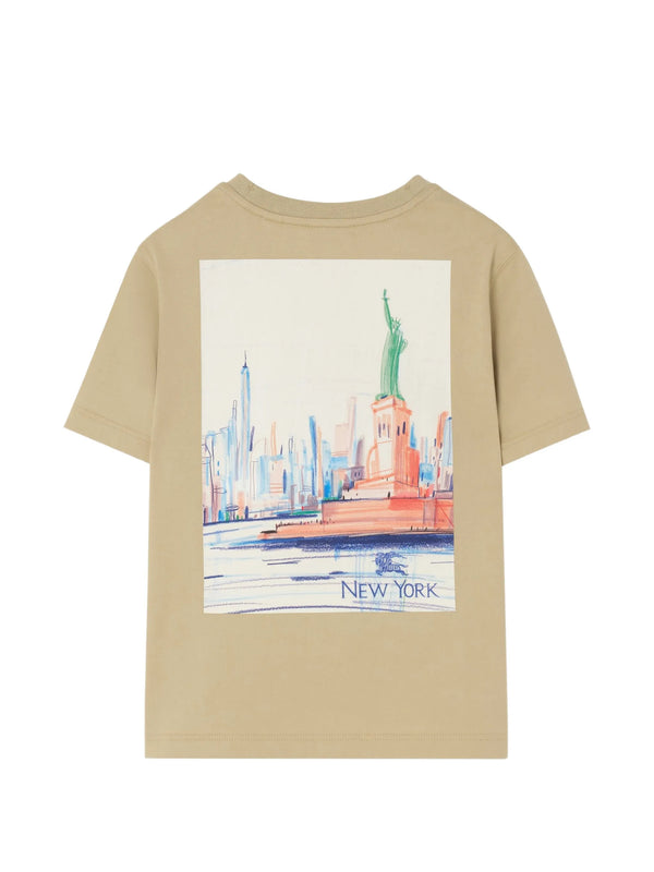T-shirt con orsetto New York