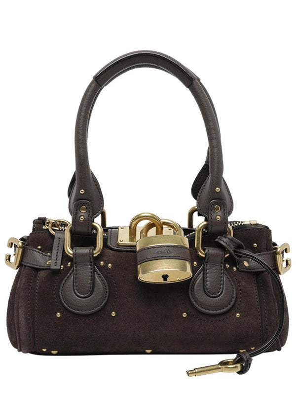 Small suede Paddington bag