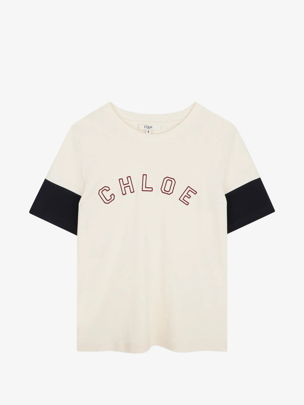 T-shirt con design color-block