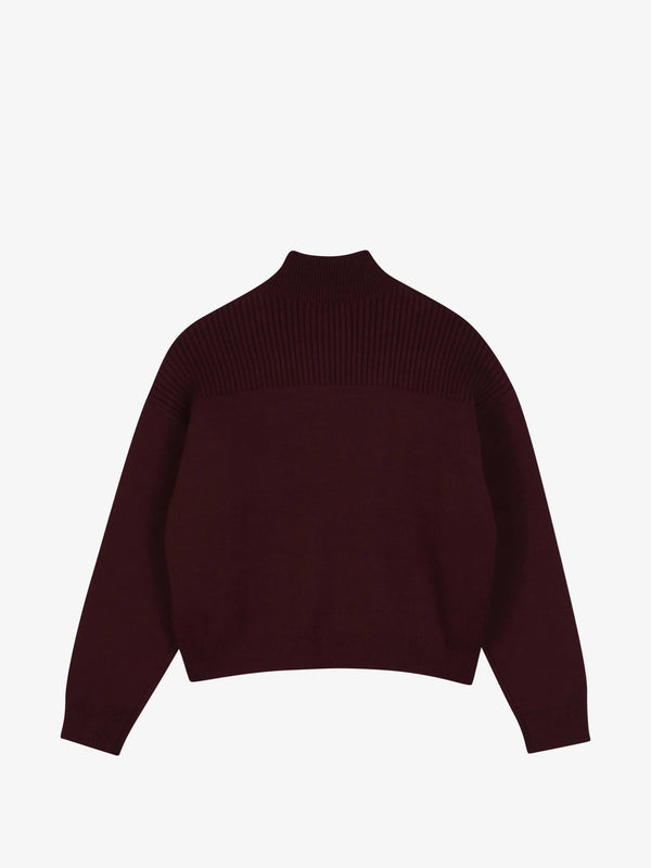 Ribbed-knit sweater