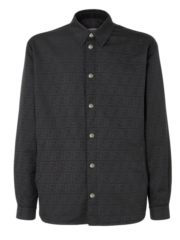 Blouson in nylon jacquard FF Zucca