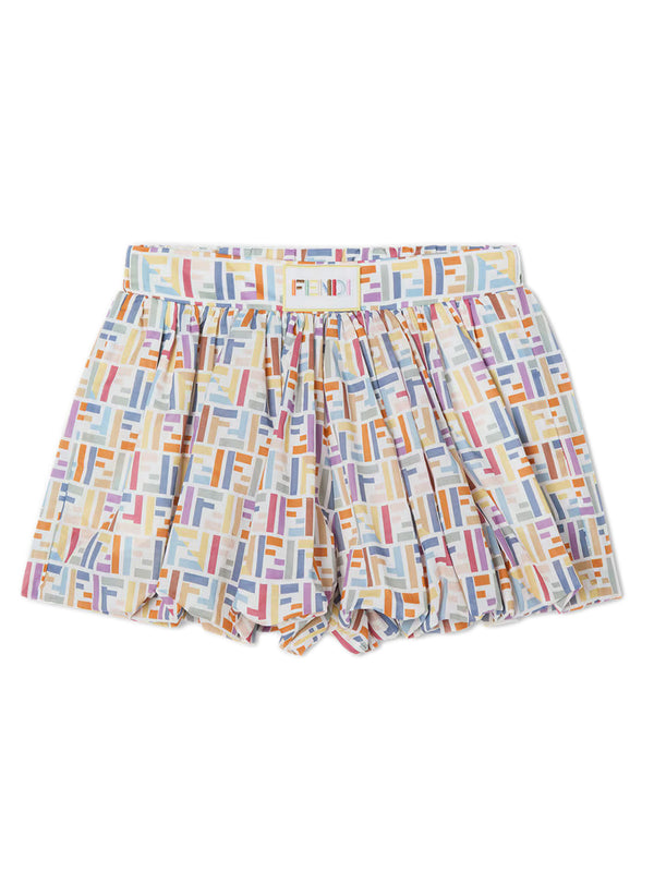 Pantaloncini in mussola multicolore
