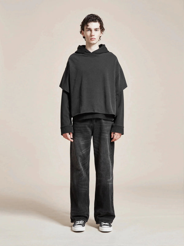 Double layer hoodie