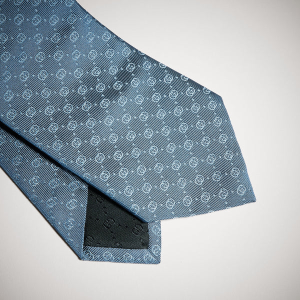 Cravatta in seta jacquard con Incrocio GG