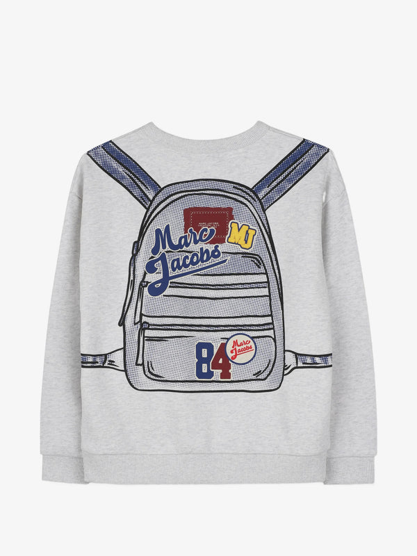 Sweatshirt with backpack print