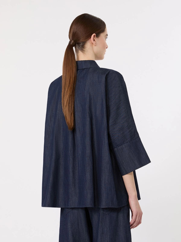 Rugiada cotton denim shirt