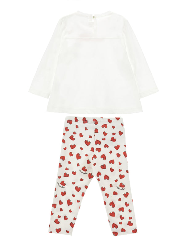 Love sweater and heart leggings set