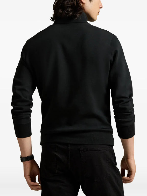 Pullover a maglia doppia con cerniera