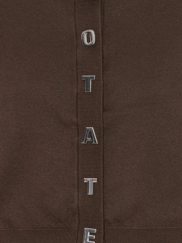 Cardigan with logo