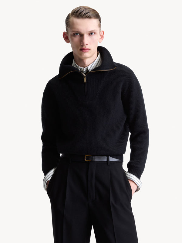 Half-zip sweater
