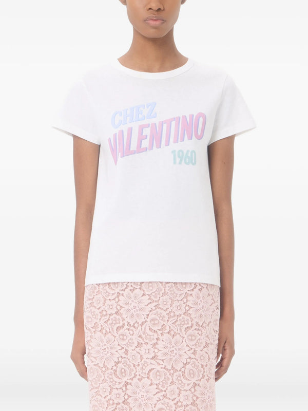 Chez Valentino 1960 Print Cotton Jersey T-Shirt
