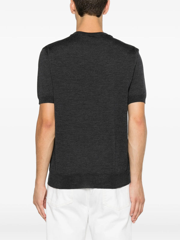T-shirt With VLogo Embroidery