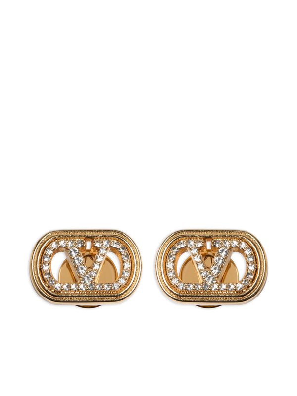 Ovalette Earrings in Metal and Swarovski® Crystals