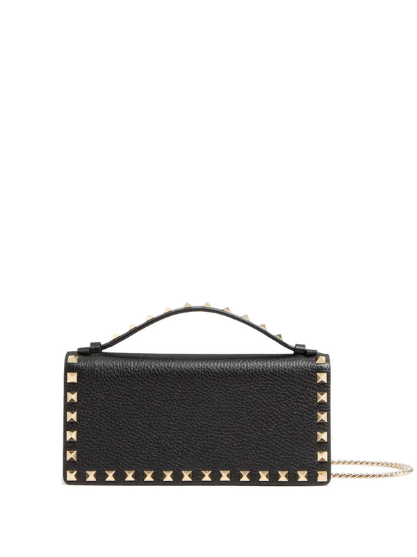 Rockstud wallet with chain