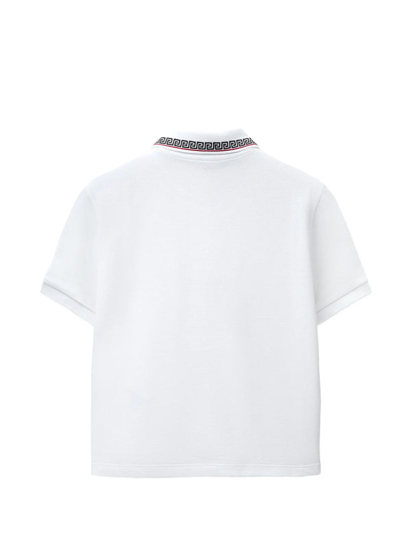 Cotton piqué polo shirt with embroidered logo