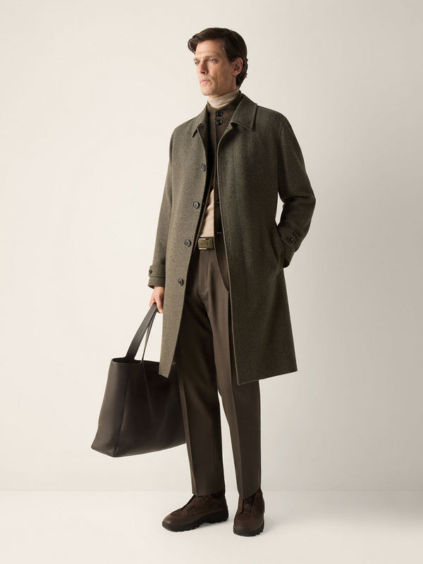 Cotton and wool trousers
