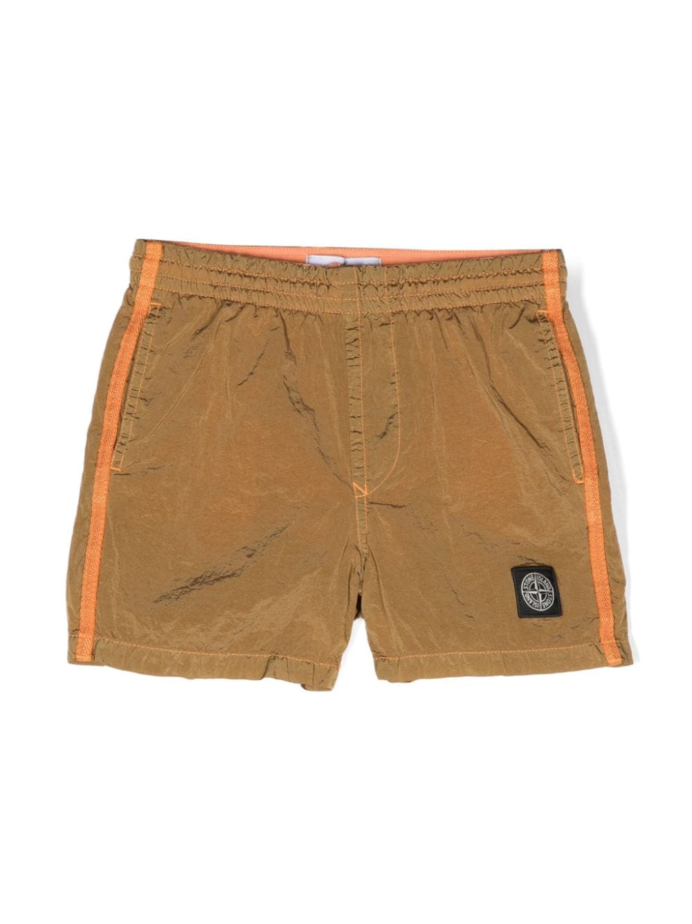 Stone Island Kids Boys Shorts In Black