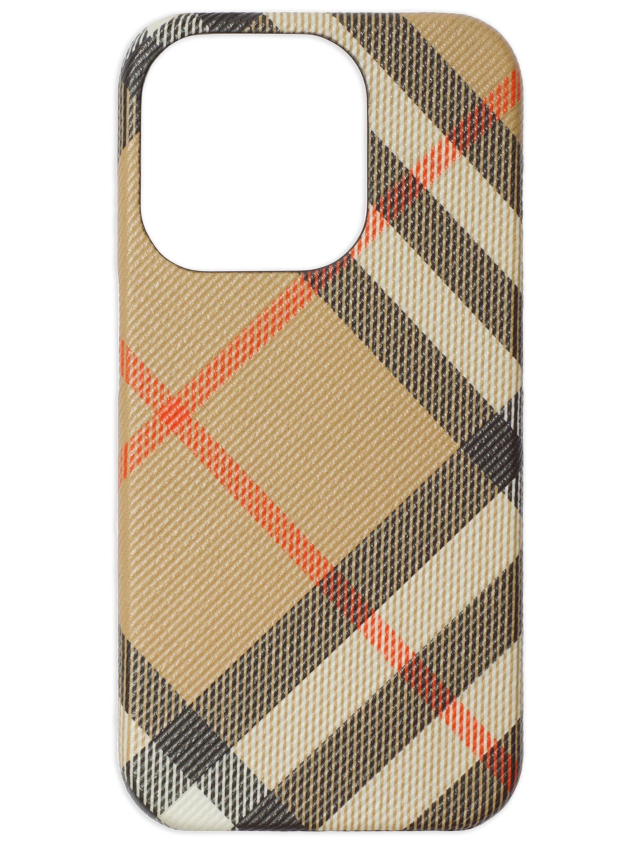 Cover for iPhone 15 Pro with Check Burberry Beige | Grifo210