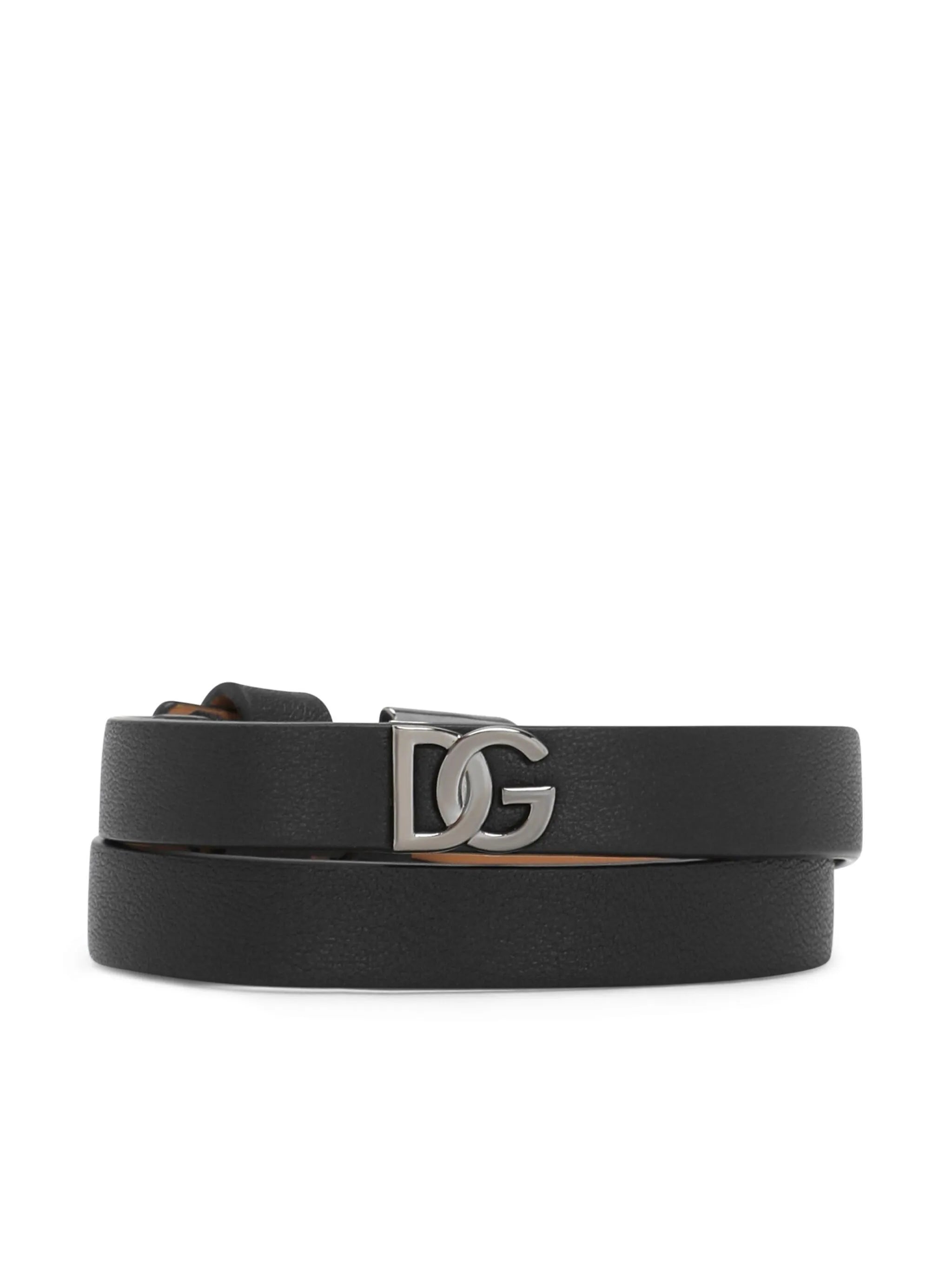 Dolce & Gabbana Black Green Wool Logo #DGMILLENNIALS Wristband