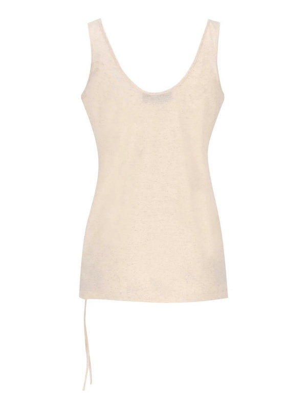 Cotton and linen tank top
