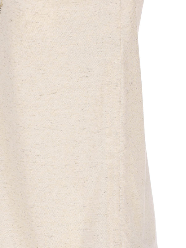 Cotton and linen tank top