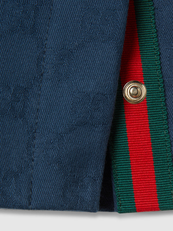 GG cotton trousers with Web detail